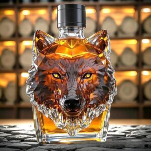 Botella decorativa Lobo