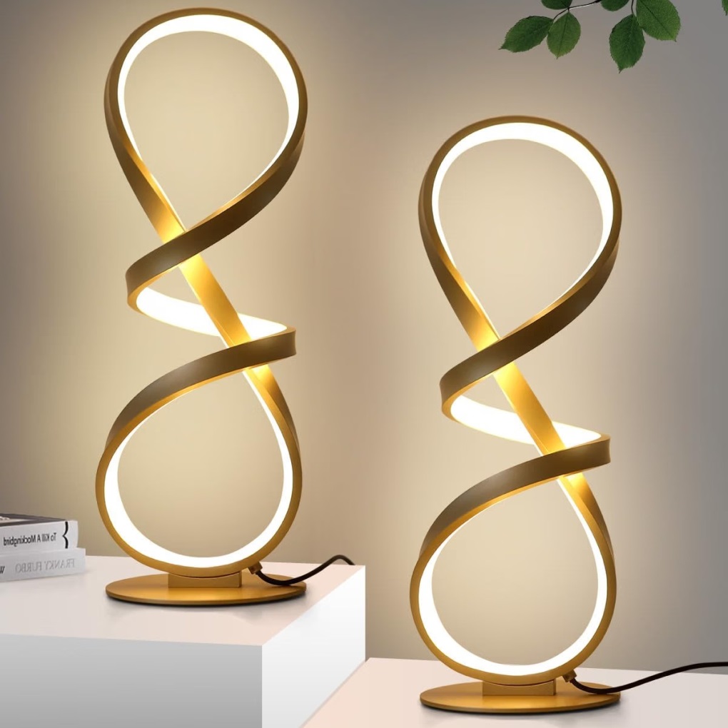 Lampara de Mesa diseño Espiral LED